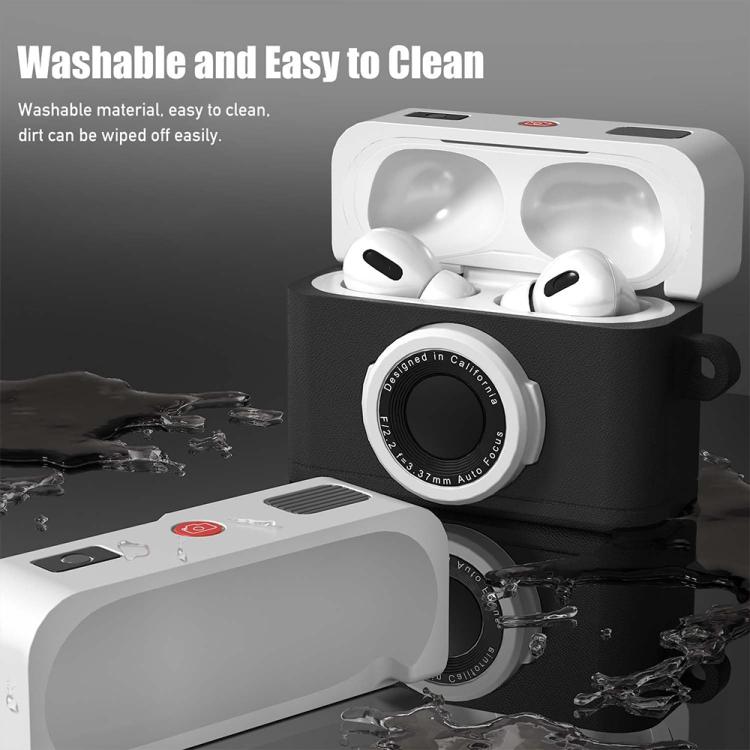For AirPods Pro 2 XDcase Retro Camera Style Silicone Earbuds Case