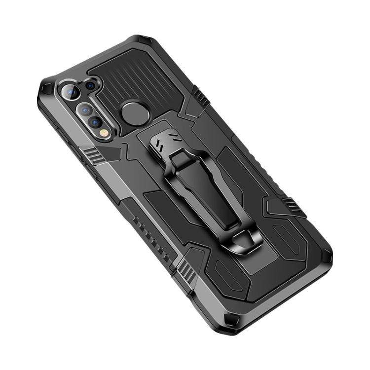 For Motorola Moto G8 Power Lite Machine Armor Warrior Shockproof PC + TPU Protective Case
