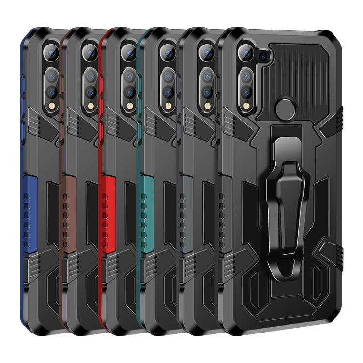 For Motorola Moto G8 Power Lite Machine Armor Warrior Shockproof PC + TPU Protective Case