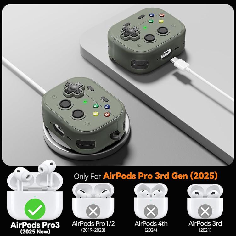 For AirPods Pro 3 XDcase Retro Game Console Design Earbuds Protective Case