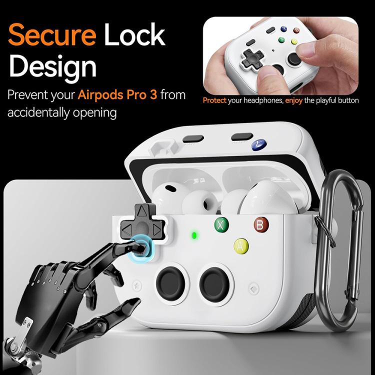 For AirPods Pro 3 XDcase Retro Game Console Design Earbuds Protective Case