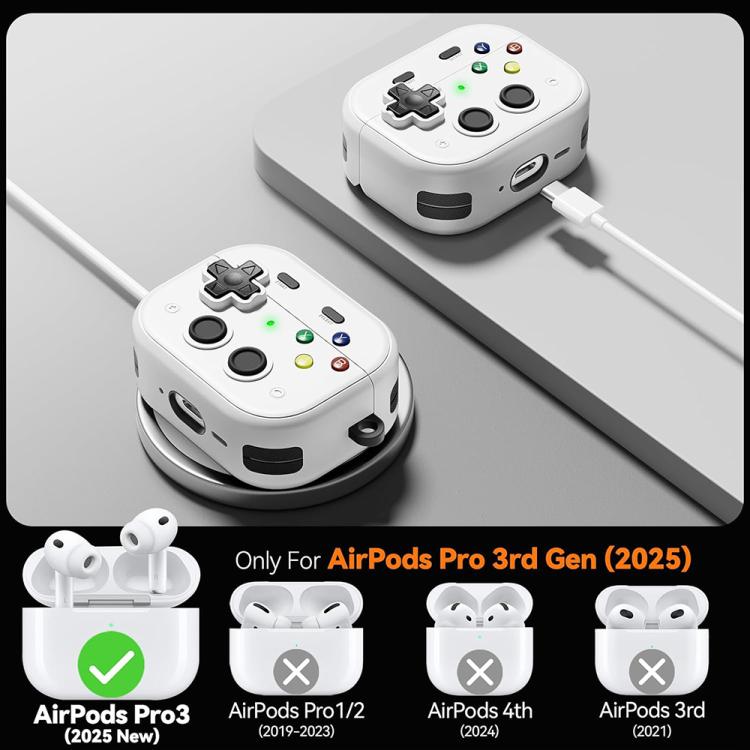 For AirPods Pro 3 XDcase Retro Game Console Design Earbuds Protective Case