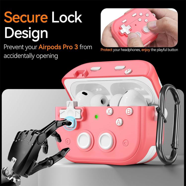 For AirPods Pro 3 XDcase Retro Game Console Design Earbuds Protective Case