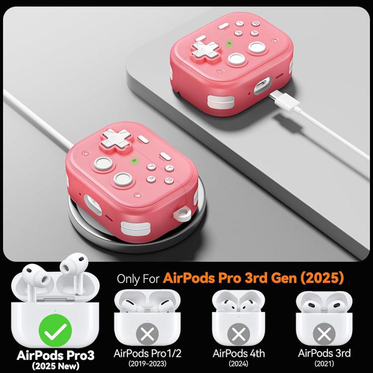 For AirPods Pro 3 XDcase Retro Game Console Design Earbuds Protective Case