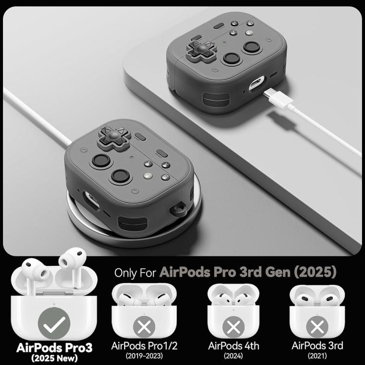 For AirPods Pro 3 XDcase Retro Game Console Design Earbuds Protective Case