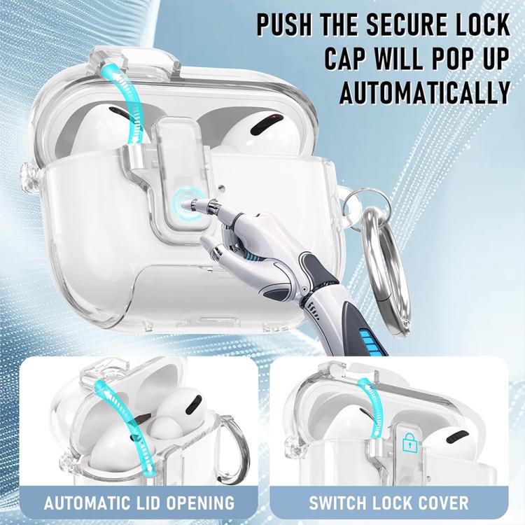 For AirPods Pro 3 XDcase Clear TPU Auto Pop-Up Earbud Case with Holder