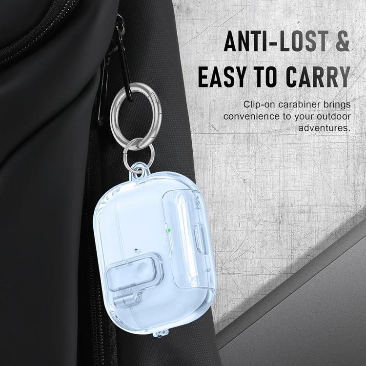 For AirPods Pro 2 XDcase Clear TPU Auto Pop-Up Earbud Case with Holder