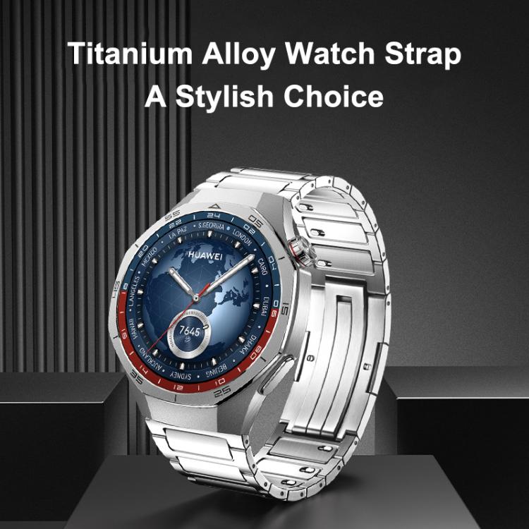 22mm H-Shaped Detachable Press Folding Clasp Titanium Alloy Watch Band
