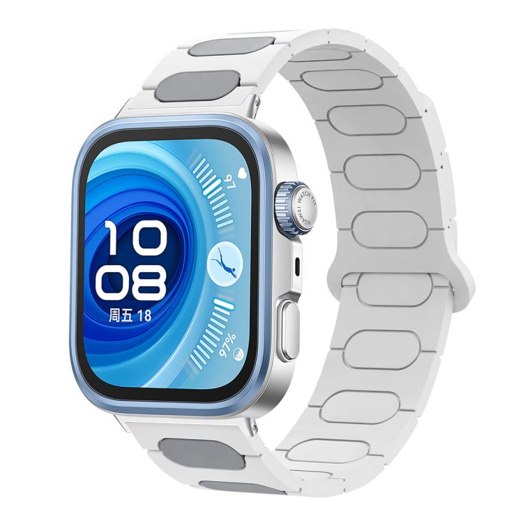 For Huawei Watch Fit4 / Fit4 Pro / Fit3 Oval Magnetic Silicone Watch Band