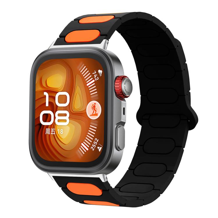For Huawei Watch Fit4 / Fit4 Pro / Fit3 Oval Magnetic Silicone Watch Band