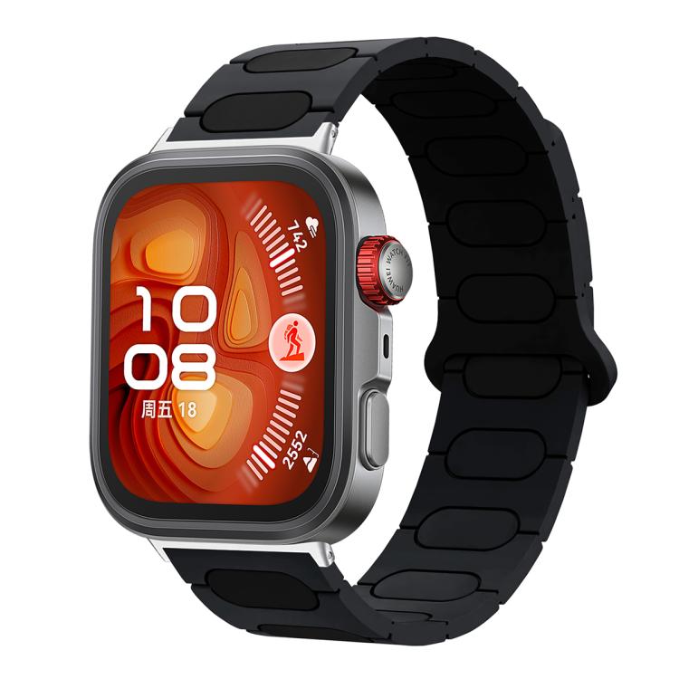 For Huawei Watch Fit4 / Fit4 Pro / Fit3 Oval Magnetic Silicone Watch Band
