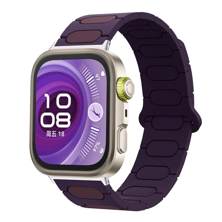 For Huawei Watch Fit4 / Fit4 Pro / Fit3 Oval Magnetic Silicone Watch Band