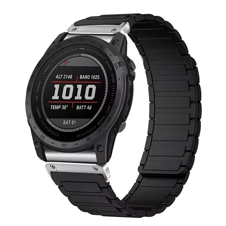 For Garmin 22mm Three Beads Magnetic Silicone Watch Band