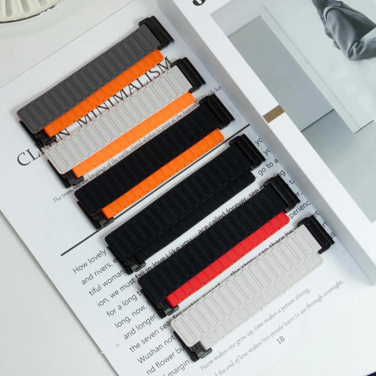 For Garmin 26mm Three Beads Magnetic Silicone Watch Band