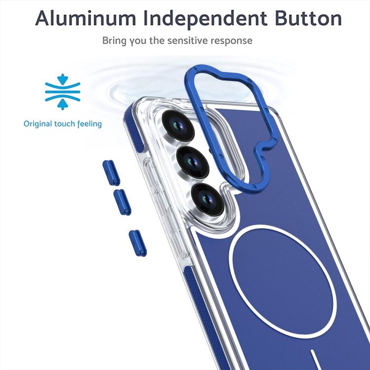 For Samsung Galaxy S26 5G Vibrant Dual-color TPU + Acrylic Magnetic Phone Case