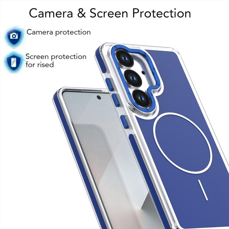 For Samsung Galaxy S26 5G Vibrant Dual-color TPU + Acrylic Magnetic Phone Case
