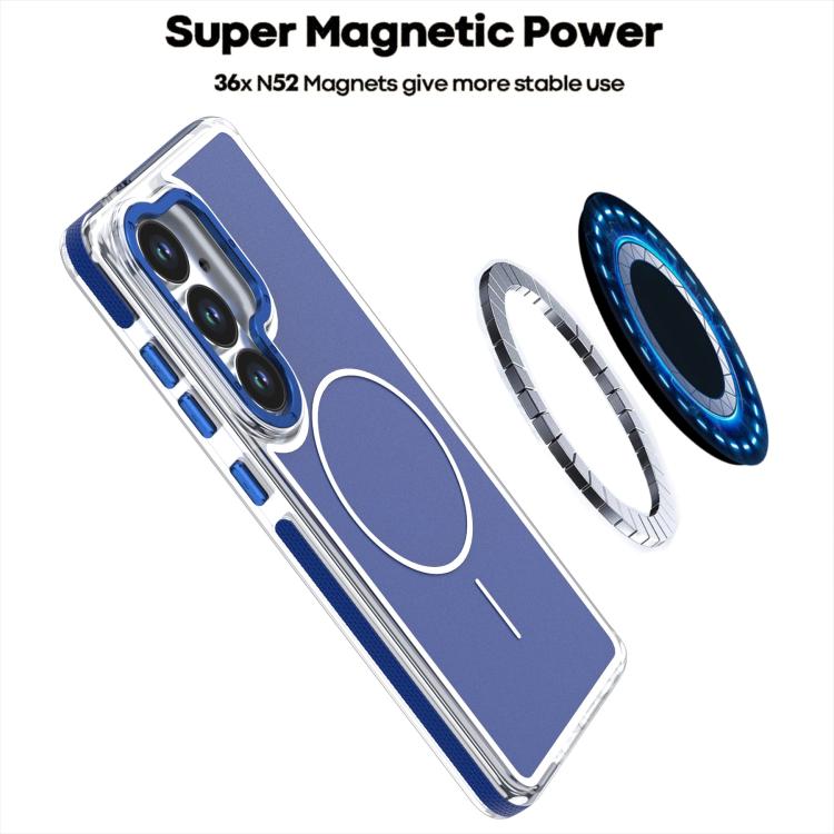 For Samsung Galaxy S26 5G Vibrant Dual-color TPU + Acrylic Magnetic Phone Case
