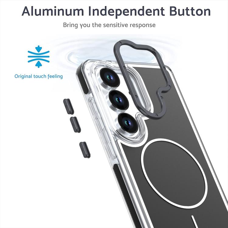 For Samsung Galaxy S26 5G Vibrant Dual-color TPU + Acrylic Magnetic Phone Case
