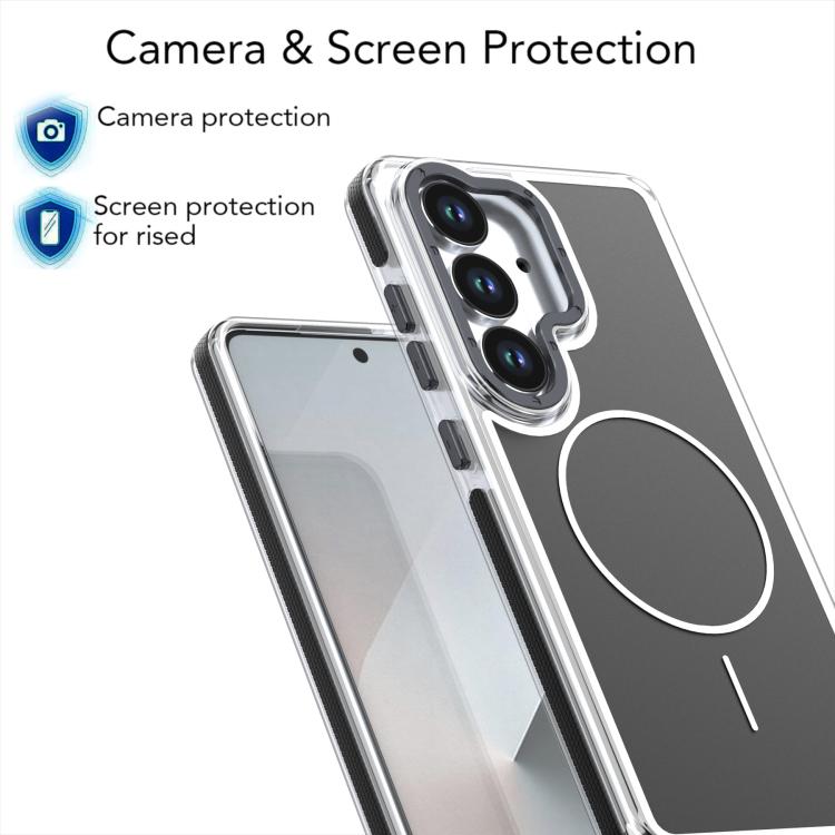 For Samsung Galaxy S26 5G Vibrant Dual-color TPU + Acrylic Magnetic Phone Case