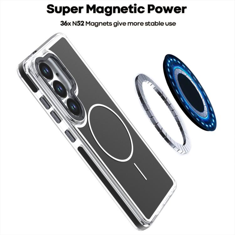 For Samsung Galaxy S26 5G Vibrant Dual-color TPU + Acrylic Magnetic Phone Case
