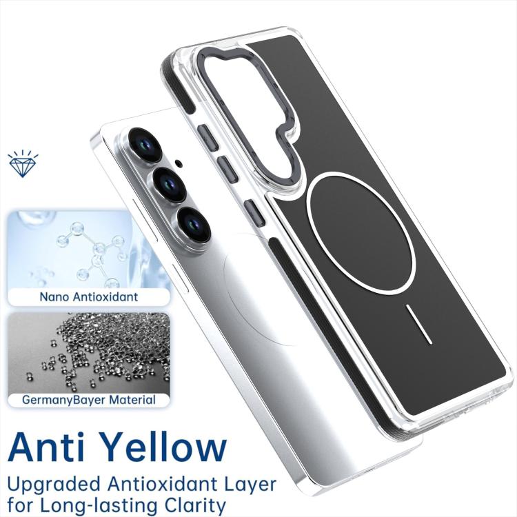 For Samsung Galaxy S26 5G Vibrant Dual-color TPU + Acrylic Magnetic Phone Case
