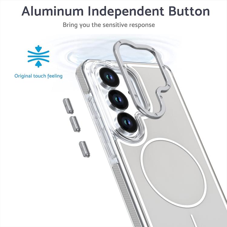 For Samsung Galaxy S26 5G Vibrant Dual-color TPU + Acrylic Magnetic Phone Case
