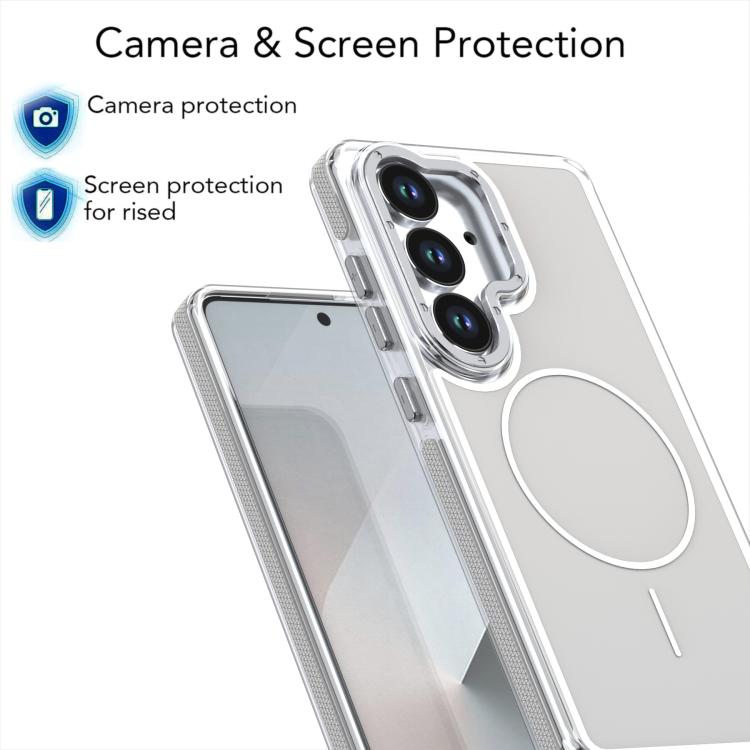 For Samsung Galaxy S26 5G Vibrant Dual-color TPU + Acrylic Magnetic Phone Case