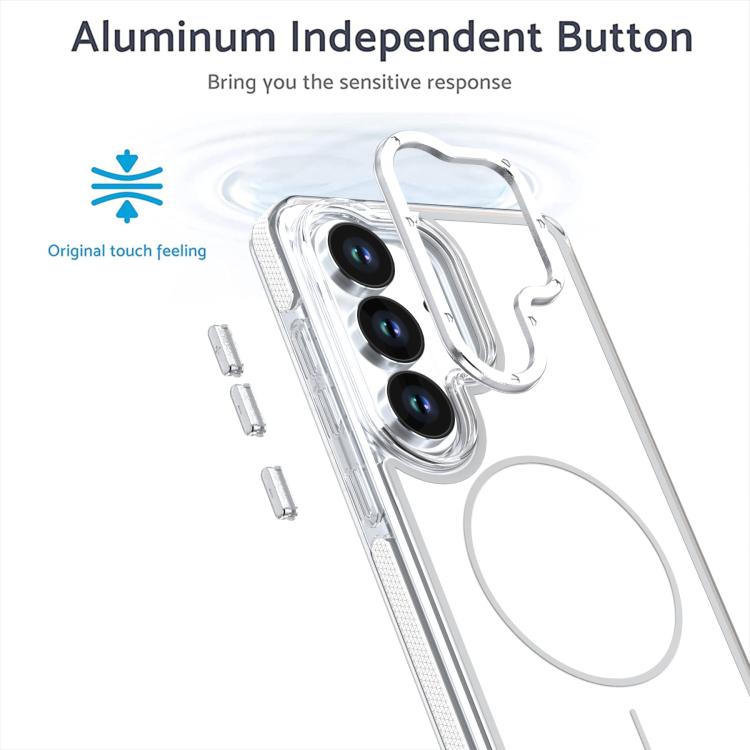 For Samsung Galaxy S26 5G Vibrant Dual-color TPU + Acrylic Magnetic Phone Case