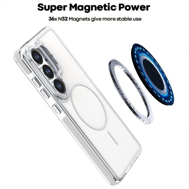 For Samsung Galaxy S26 5G Vibrant Dual-color TPU + Acrylic Magnetic Phone Case