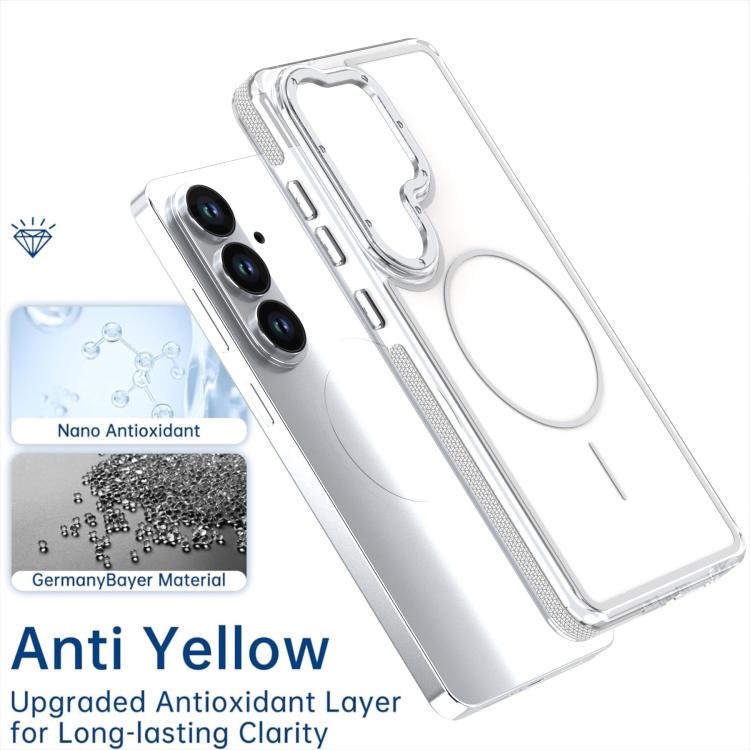 For Samsung Galaxy S26 5G Vibrant Dual-color TPU + Acrylic Magnetic Phone Case