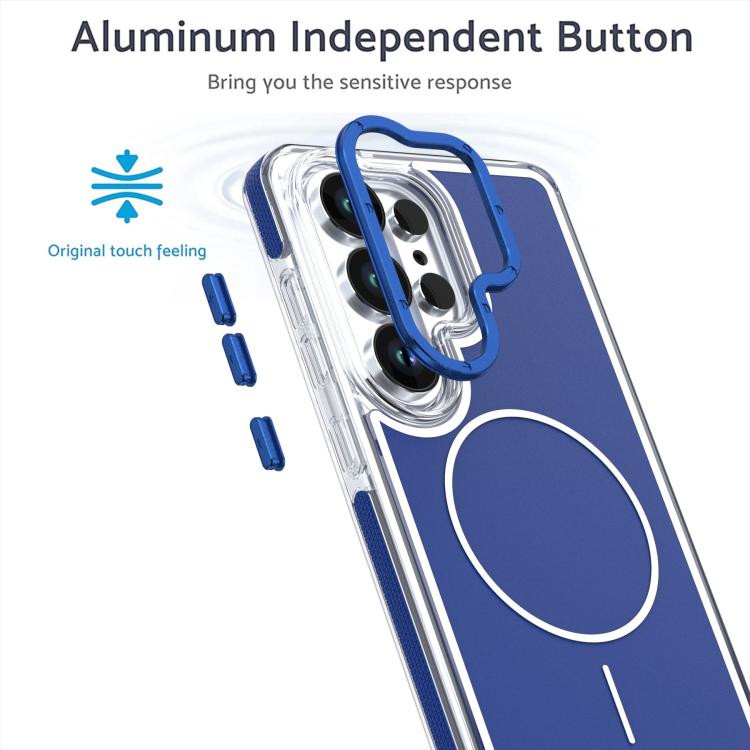 For Samsung Galaxy S26 Ultra 5G Vibrant Dual-color TPU + Acrylic Magnetic Phone Case