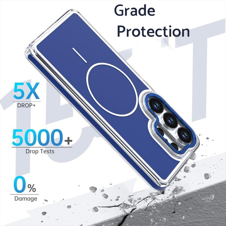 For Samsung Galaxy S26 Ultra 5G Vibrant Dual-color TPU + Acrylic Magnetic Phone Case