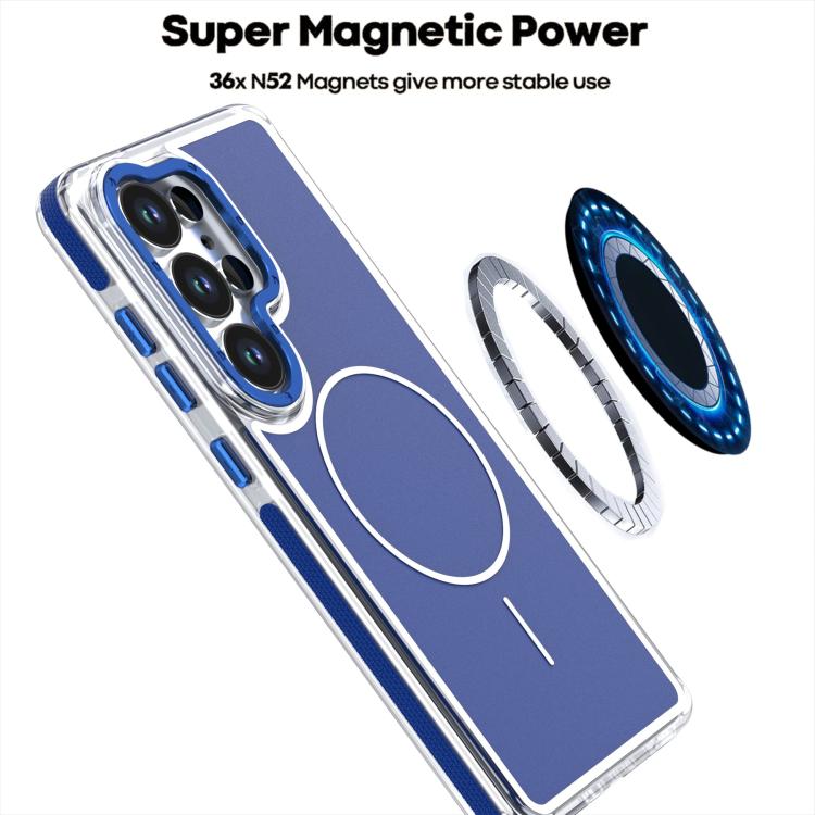 For Samsung Galaxy S26 Ultra 5G Vibrant Dual-color TPU + Acrylic Magnetic Phone Case