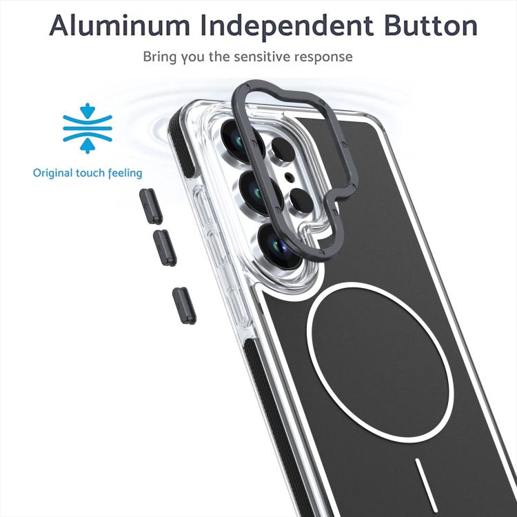 For Samsung Galaxy S26 Ultra 5G Vibrant Dual-color TPU + Acrylic Magnetic Phone Case