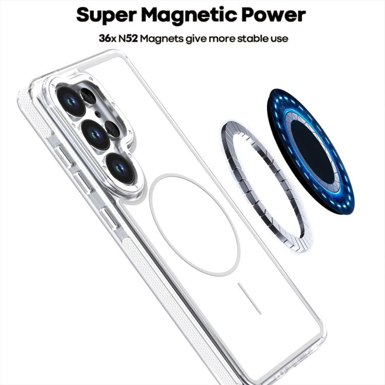 For Samsung Galaxy S26 Ultra 5G Vibrant Dual-color TPU + Acrylic Magnetic Phone Case