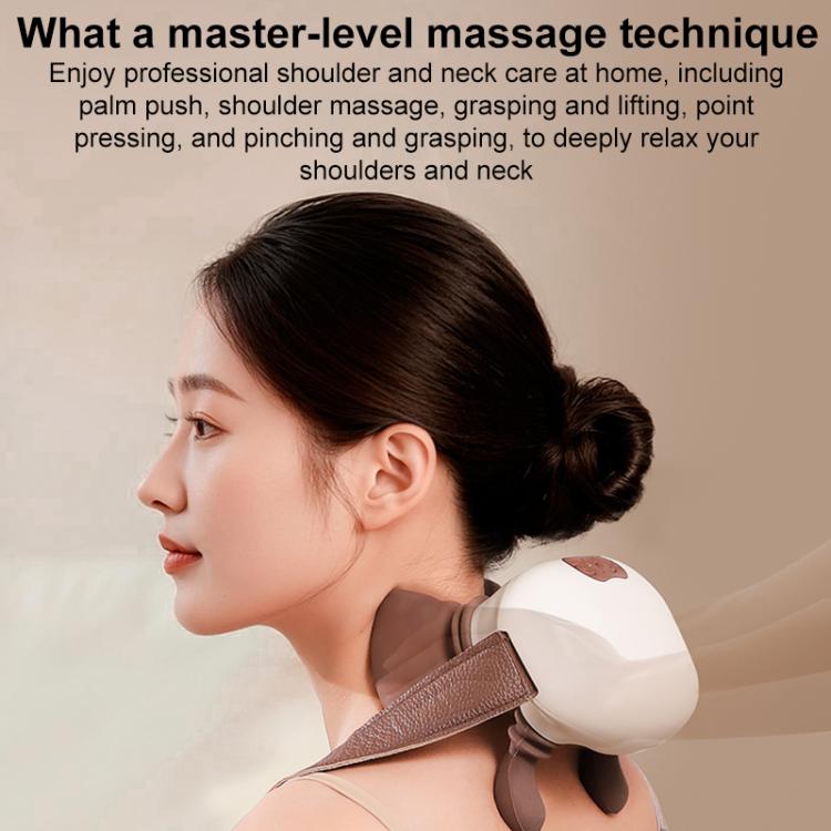 Z10 Red Light Heat Therapy Neck and Shoulder Massager - Beige