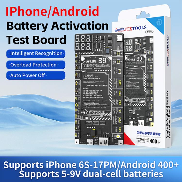 JTX B9 5-9V Battery Charging Activation Board for iPhone 6S-17 Pro Max  - without 16e & Android