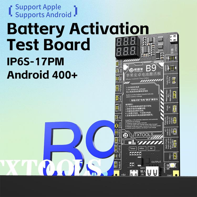 JTX B9 5-9V Battery Charging Activation Board for iPhone 6S-17 Pro Max  - without 16e & Android
