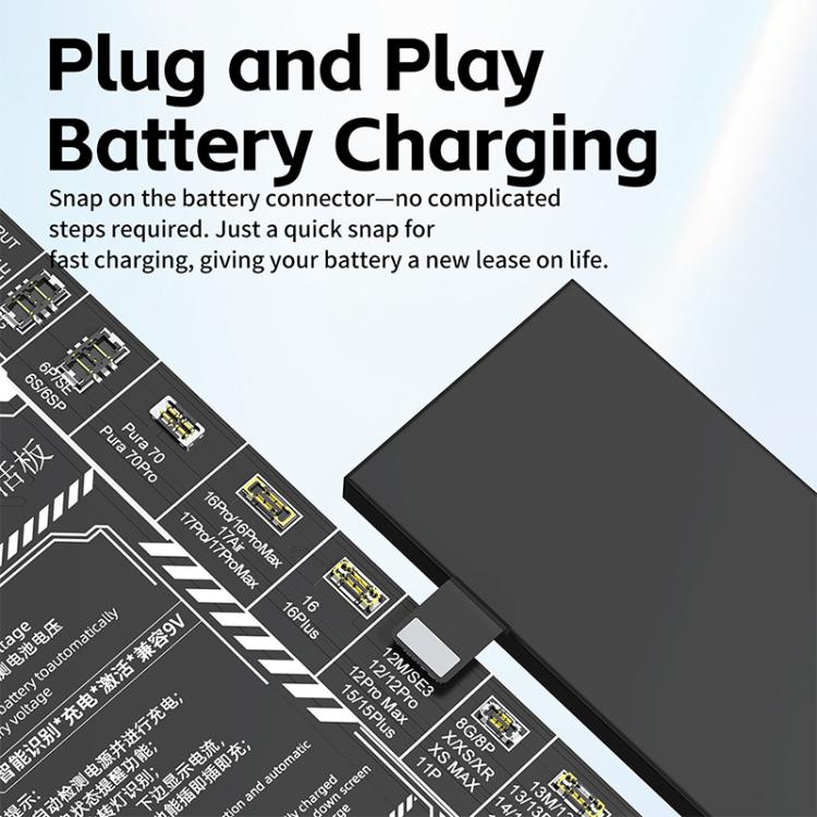 JTX B9 5-9V Battery Charging Activation Board for iPhone 6S-17 Pro Max  - without 16e & Android
