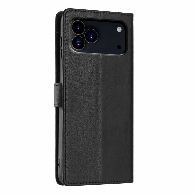 For iPhone 17 Pro Max Tree Cat Embossed Flip Vegan Leather Phone Case