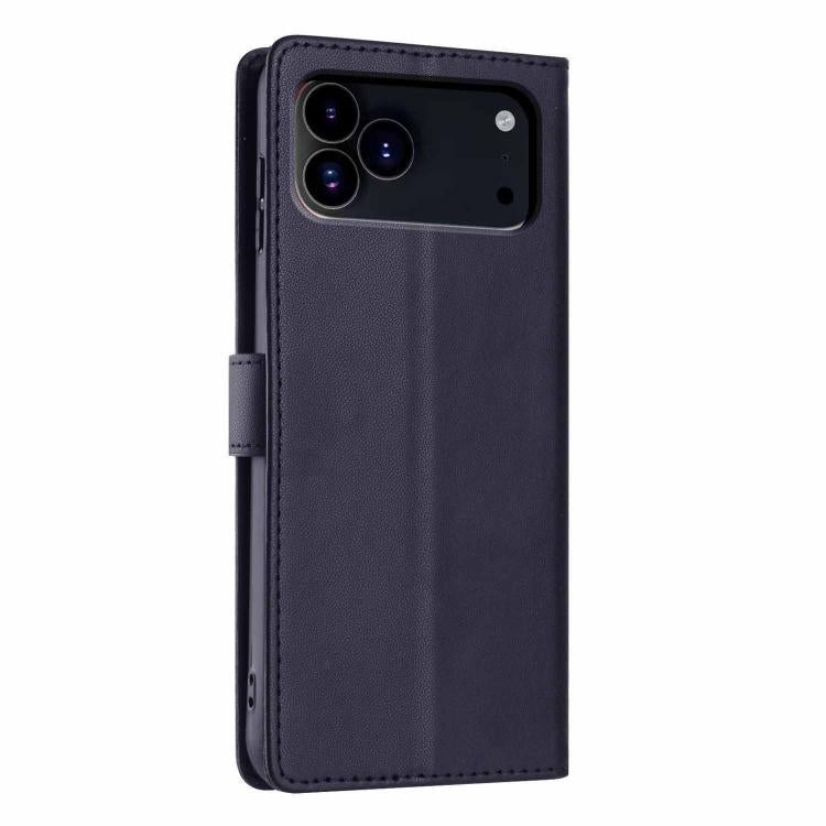 For iPhone 17 Pro Max Tree Cat Embossed Flip Vegan Leather Phone Case