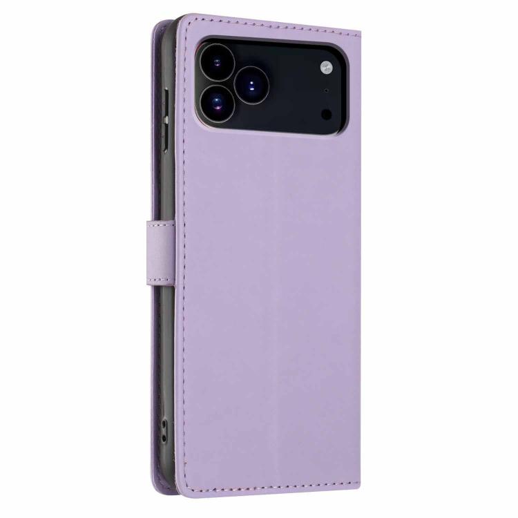 For iPhone 17 Pro Max Tree Cat Embossed Flip Vegan Leather Phone Case