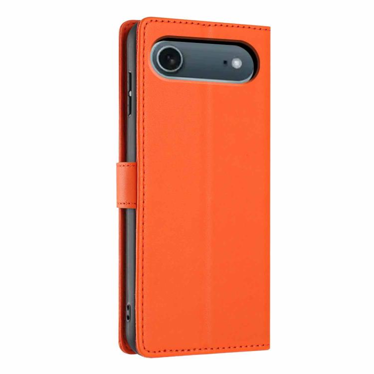 For iPhone Air Tree Cat Embossed Flip Vegan Leather Phone Case