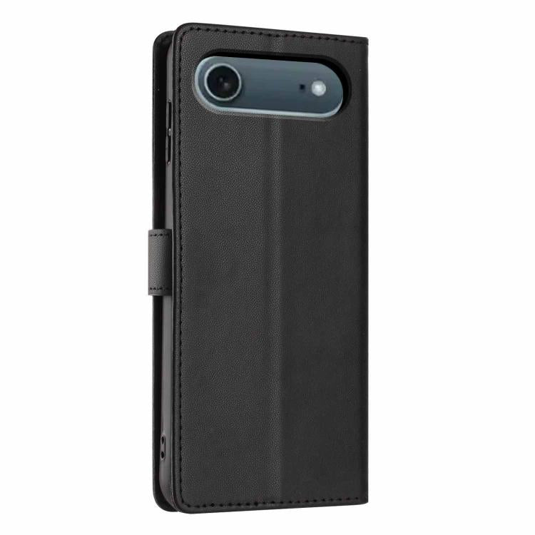 For iPhone Air Tree Cat Embossed Flip Vegan Leather Phone Case