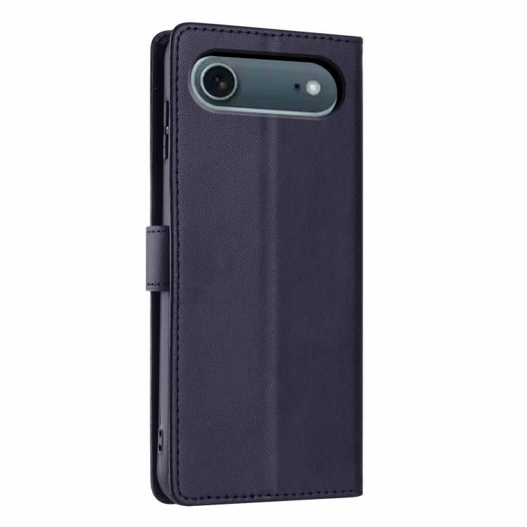 For iPhone Air Tree Cat Embossed Flip Vegan Leather Phone Case