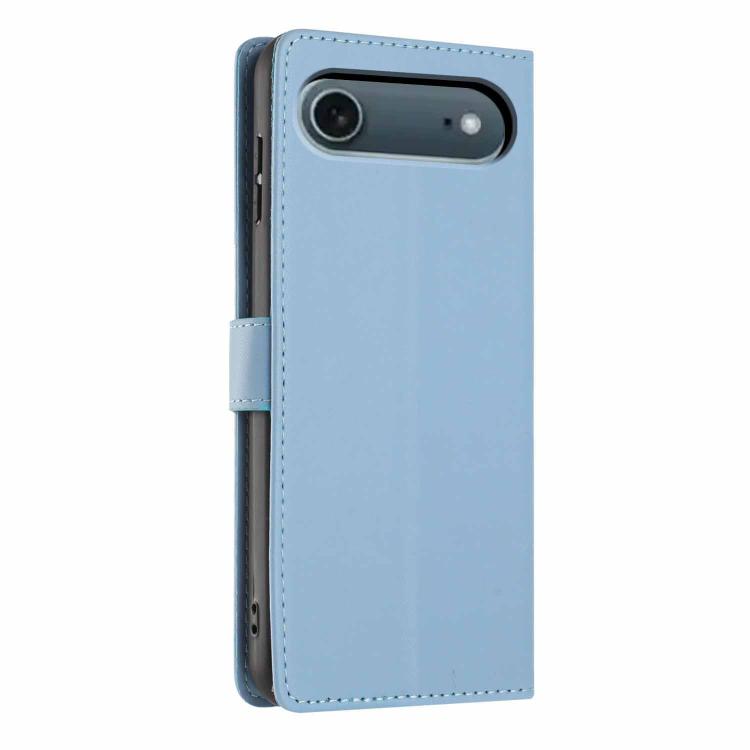 For iPhone Air Tree Cat Embossed Flip Vegan Leather Phone Case
