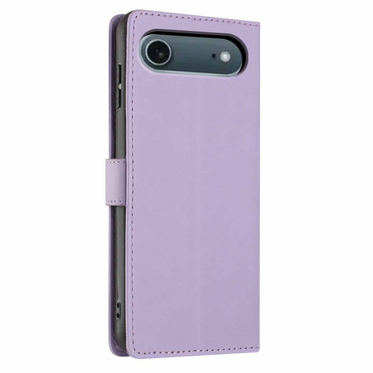 For iPhone Air Tree Cat Embossed Flip Vegan Leather Phone Case