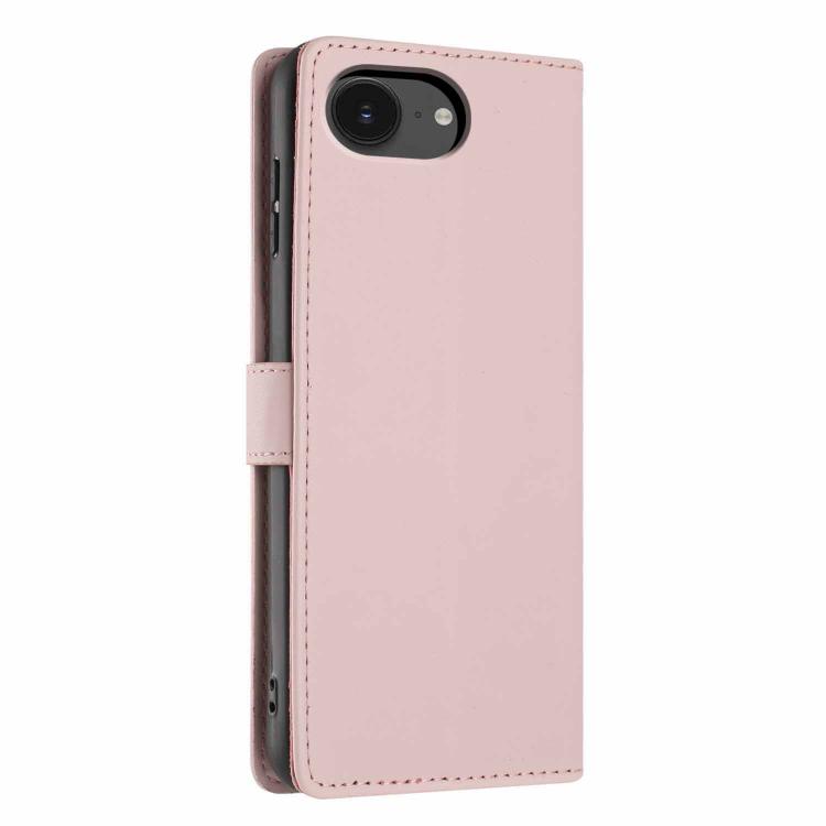For iPhone 17e / 16e Tree Cat Embossed Flip Vegan Leather Phone Case