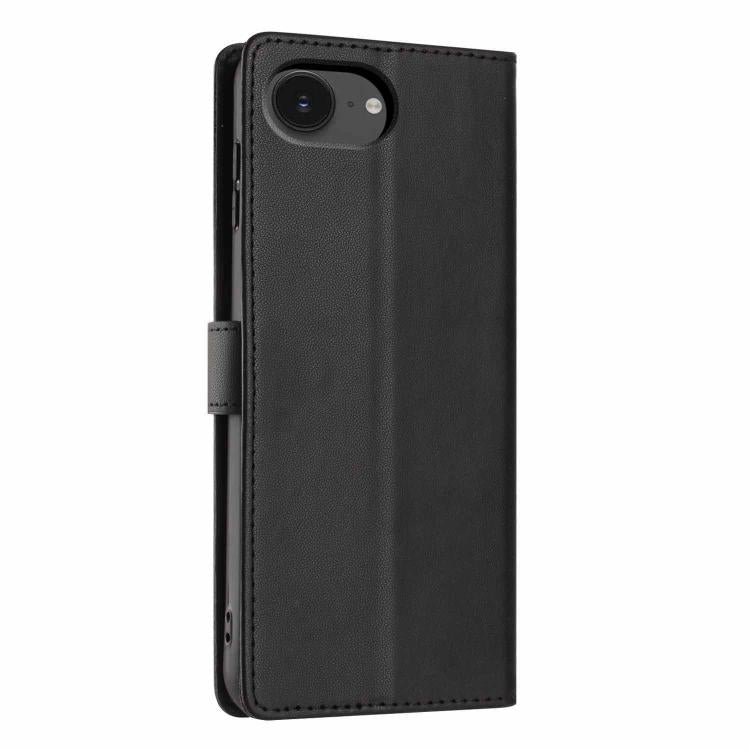 For iPhone 17e / 16e Tree Cat Embossed Flip Vegan Leather Phone Case