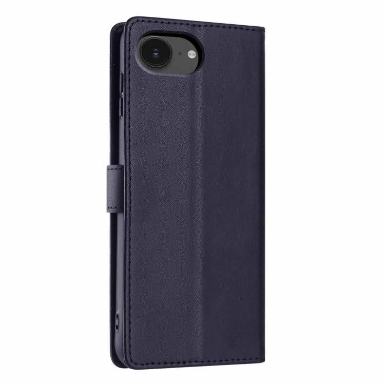 For iPhone 17e / 16e Tree Cat Embossed Flip Vegan Leather Phone Case
